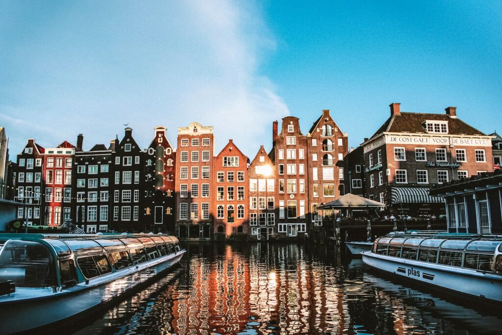 houses near body of water